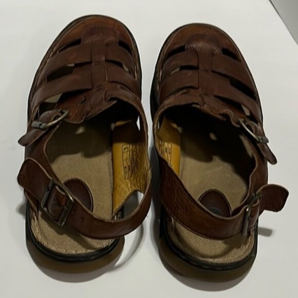 Vintage Men\'s Dr. Martens 11588 Brown Leather Closed Toe Fisherman Sandals main image 4